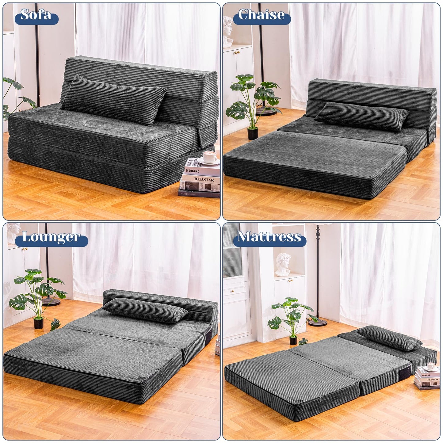 Folding Memory Foam Sofa Bed