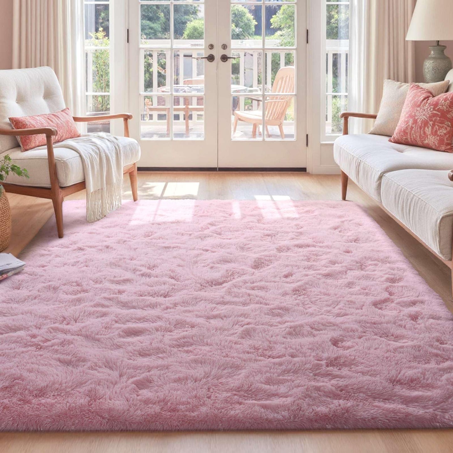 6x9 Ft Dark Grey Shag Area Rug