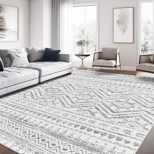 8x10 Grey Moroccan Area Rug