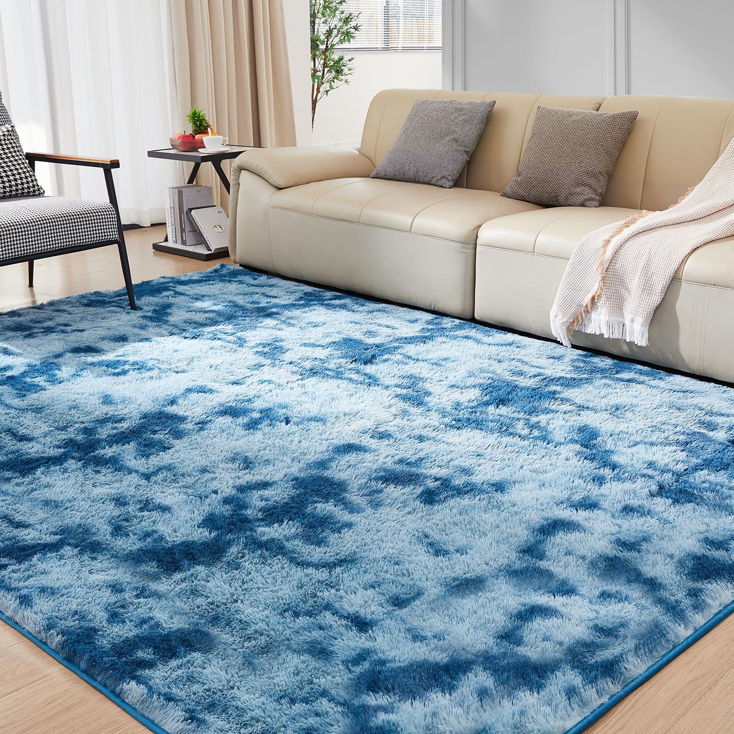 5x8 Grey Ultra-Soft Shag Rug